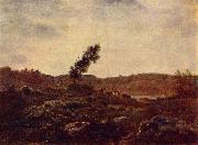 Theodore Rousseau Barbizon landscape, oil